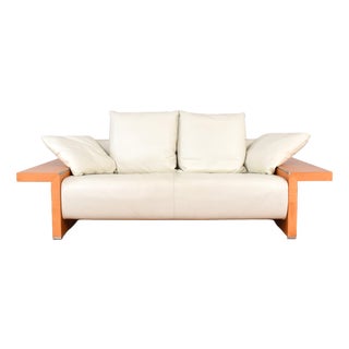 Italian Leather Sofa from Giorgetti, 1980s For Sale