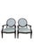 Celadon Vintage Louis XVI Style Medallion Back Armchairs Newly Reupholstered - Pair For Sale - Image 8 of 12