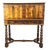 19th Century Baroque Walnut Cabinet with Inlays and Turned Legs For Sale