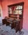 English Sideboard with Large Mirror Hand Carved For Sale - Image 3 of 15