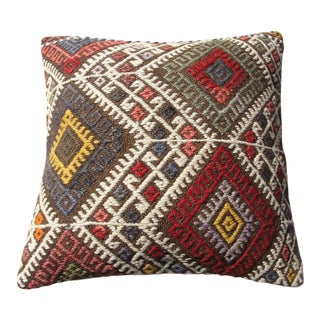 Kilim Rug Pillow Cover 16" For Sale