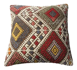 Kilim Rug Pillow Cover 16"
