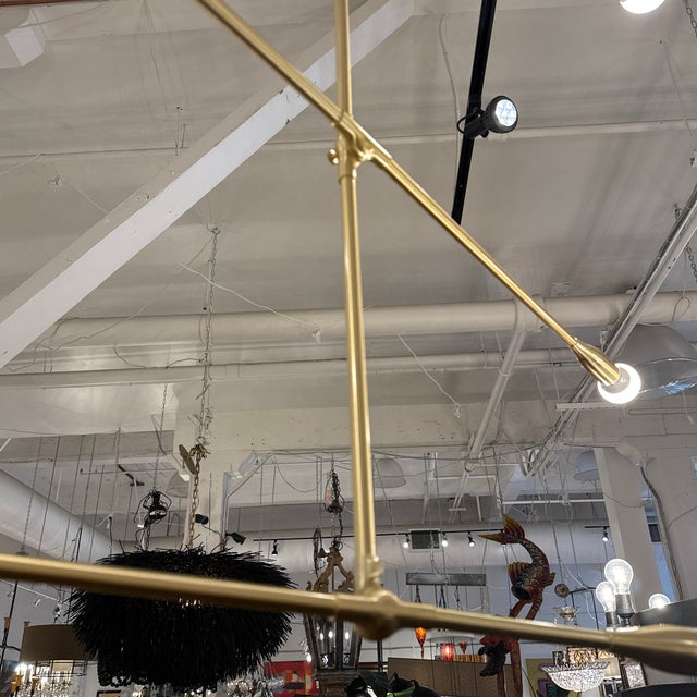 Studio D U N N Sorenthia Pendant in Brushed Brass For Sale - Image 11 of 12