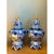 Vintage Blue and White Ceramic Lidded Jars - Pair For Sale In West Palm - Image 6 of 12