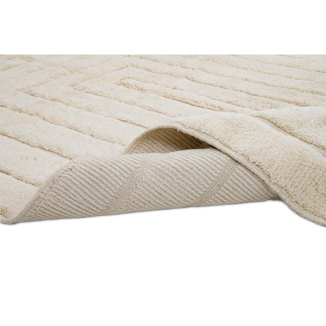 Early 21st Century Hand-Knotted Wool Rug by Azele Studio For Sale - Image 5 of 12