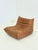 Ligne Roset Togo Armchair with Ottoman in Cognac Leather by Michel Ducaroy for Ligne Roset, 2000s, Set of 2 For Sale - Image 4 of 14