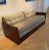 1940s Art Deco Upholstered Mahogany Sofa Day Bed with Celadon Velvet Fabric For Sale In New York - Image 6 of 10