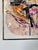 1980s 1980's Vintage Mixed Media Abstract Expressionist Painting, Framed For Sale - Image 5 of 11