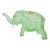 Mid 20th Century Handblown Green Art-Glass Elephant Candy Jar For Sale