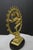 Metal 1970s Bright Brass Nataraja Dancing Shiva Sculpture on Wooden Base – 8" For Sale - Image 7 of 17