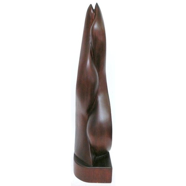 A wonderfully stylized and modernist sculpture signed "R.D. 1938". This piece evokes a strong WPA feel and captures the...