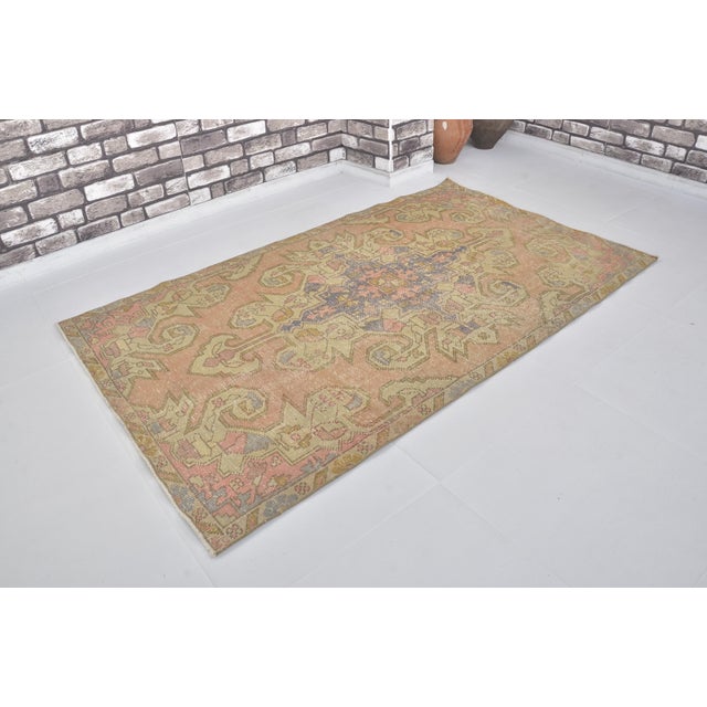 1950s 1950s Oushak Anatolian Floral Carpet For Sale - Image 5 of 10