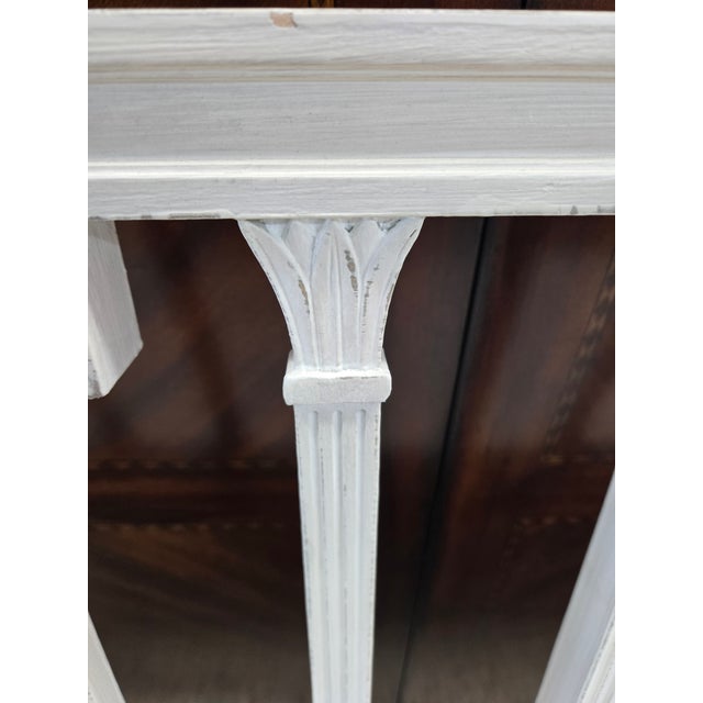 Late 20th Century Painted Gustavian Style Settee For Sale - Image 11 of 12