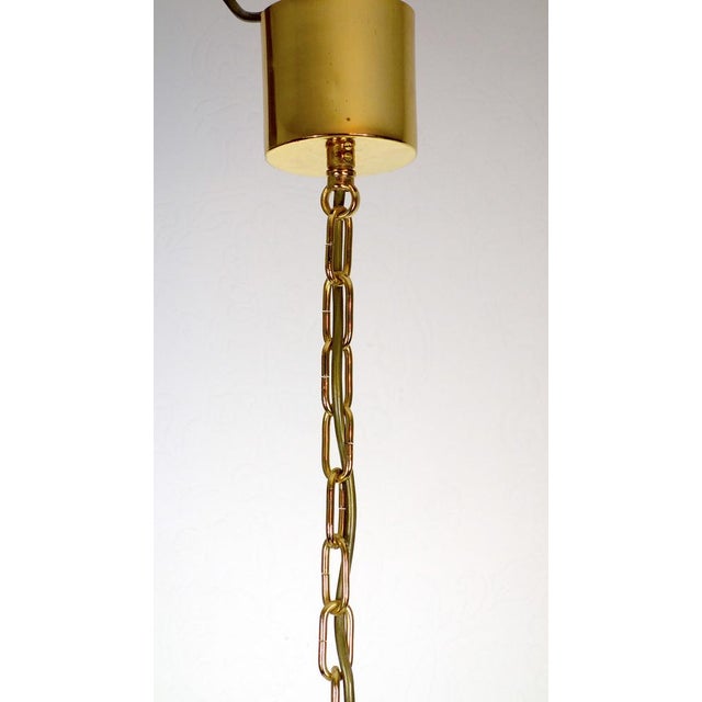 Italian Artischoken Hanging Lamp in Brass and Murano Glass from Novaresi, 1970s For Sale - Image 9 of 17