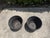 Late 20th Century Vintage Mexican Blackwashed Terracotta Planters – Pair For Sale - Image 5 of 11