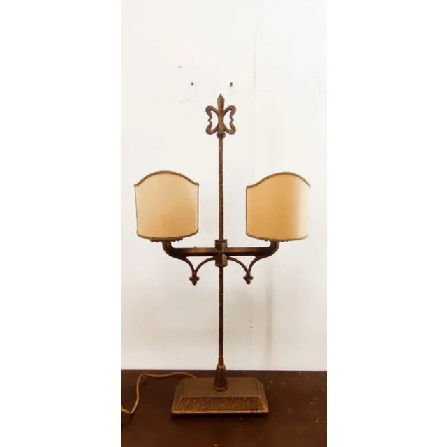 Medieval Table Lamp in Hammered Brass For Sale - Image 13 of 13