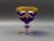 Mid 20th Century Interglass Italy 24k Gold Cobalt Blue Crystal Compote Serving Bowls- Set of 6 For Sale In Miami - Image 6 of 10