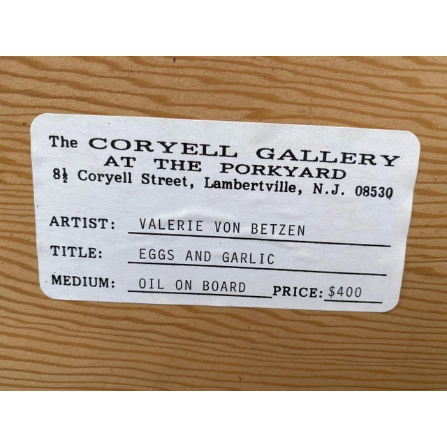 1990s 1990s Oil on Wood Panel Painting by Valerie Von Betzen For Sale - Image 5 of 7