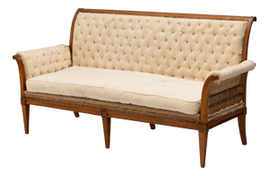 French Cherrywood Sofa, 1920s