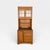 Brown 1990s Pair of Cottage Style Oak Hutch Cabinets With Glass Doors For Sale - Image 8 of 18