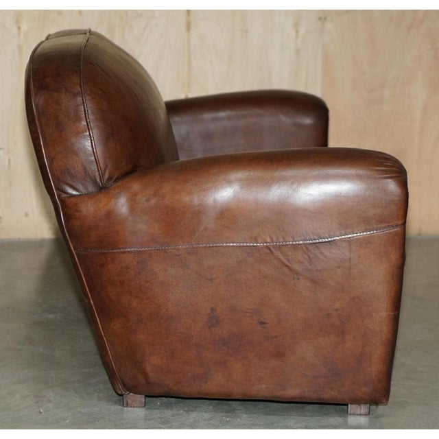 Vintage Chesterfield Sofa in Brown Leather from Halo For Sale - Image 14 of 17