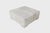 Pasargad Home Safari Silver Foil Cowhide Ottoman For Sale - Image 4 of 5