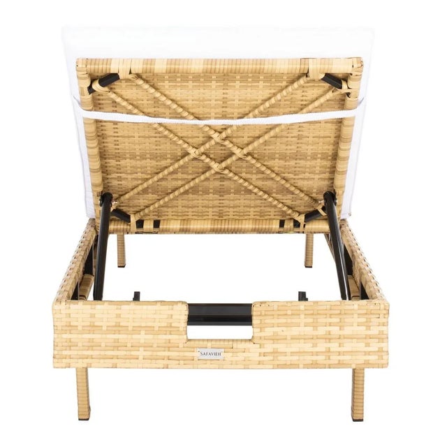 Cam Sunlounger - Natural/White For Sale - Image 10 of 12