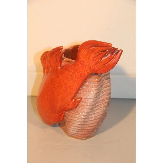 Vintage Italian Ceramic Vase For Sale - Image 6 of 7