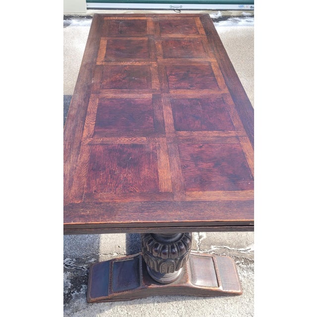19th Century Jacobean Large Antique Refectory Dining Table For Sale - Image 10 of 17