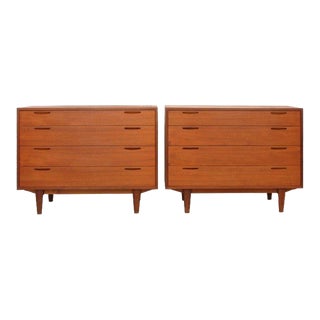 Pair of Vanity Ib Kofod-Larsen for Brande Møbelindustri Dresser in Teak C1960s For Sale
