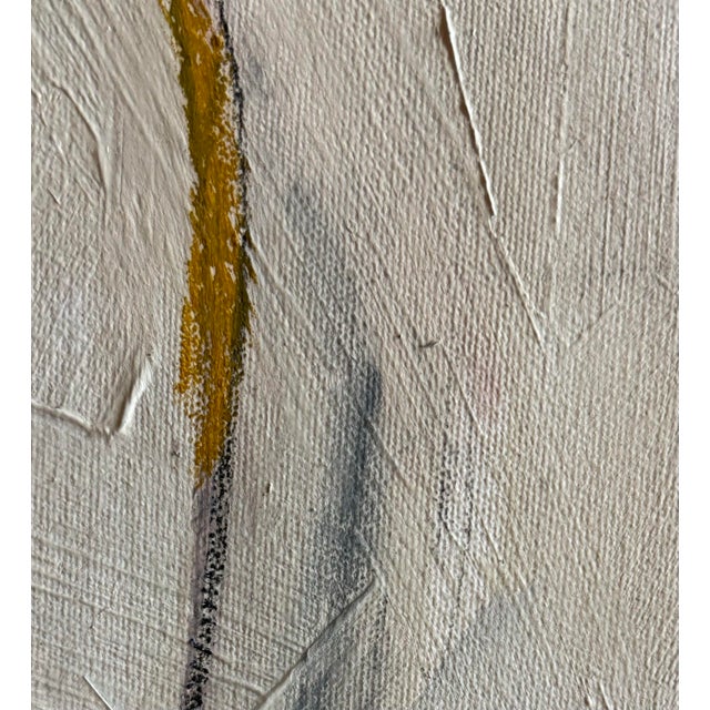 Drawing/Sketching Materials Large Abstract Nude Figurative Mixed-Media Painting in Neutral Tones 38x58”. "Sing to Me" by Michele Zuzalek For Sale - Image 7 of 12