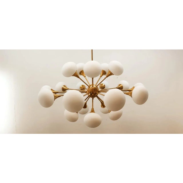 Sputnik 20-Light Pendant with Oval Glasses For Sale - Image 17 of 17