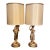 Vintage Figural Lamps, Young Man and Young Woman Carrying Fruit Baskets - a Pair For Sale