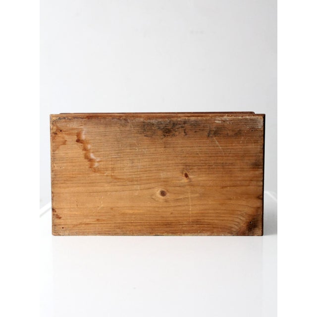 Vintage Storybook Folk Art Wood Bread Box For Sale - Image 13 of 13