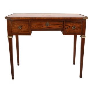 Baker 1940s Antique Ladies Rosewood Writing Desk For Sale