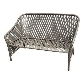 Brown Jordan Outdoor Settee, Vintage For Sale