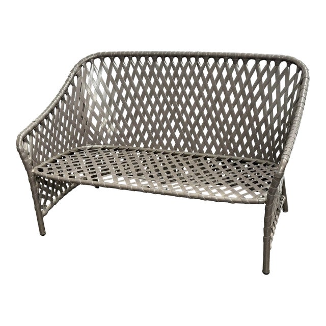 Brown Jordan Outdoor Settee, Vintage For Sale