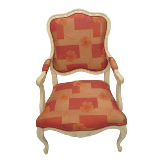 Vintage Mid Century Italian Orange Chair For Sale