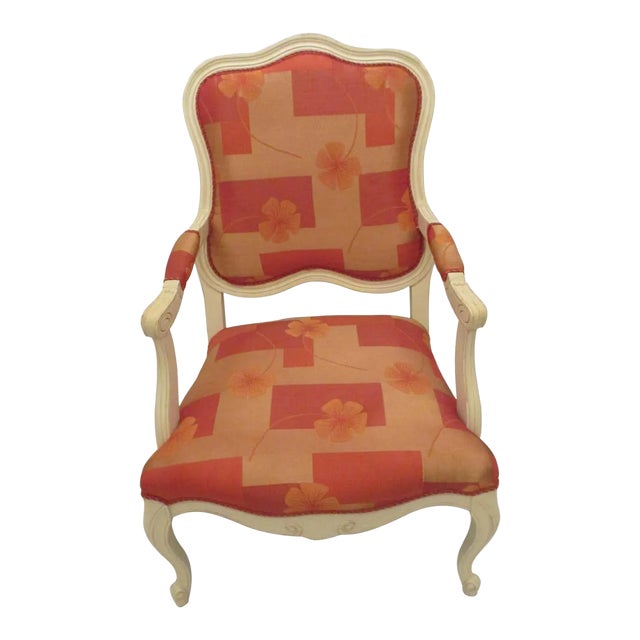 Vintage Mid Century Italian Orange Chair For Sale