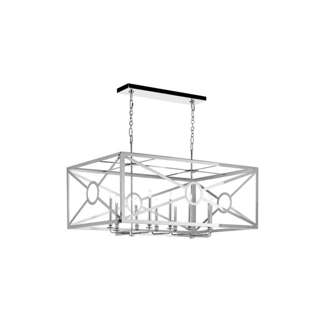 Not Yet Made - Made To Order Chilton Grove Chandelier, Nickel For Sale - Image 5 of 5