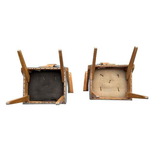 Pair of Mid-Century Modern Armchairs by Custom & Modern Upholstering Co., Gardner Ma, C. 1950 For Sale - Image 16 of 18