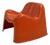 Orange Toga Chair by Sergio Mazza for Artemide, 1960s For Sale