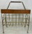Vintage Modern Metal & Walnut Magazine Holder For Sale - Image 10 of 10