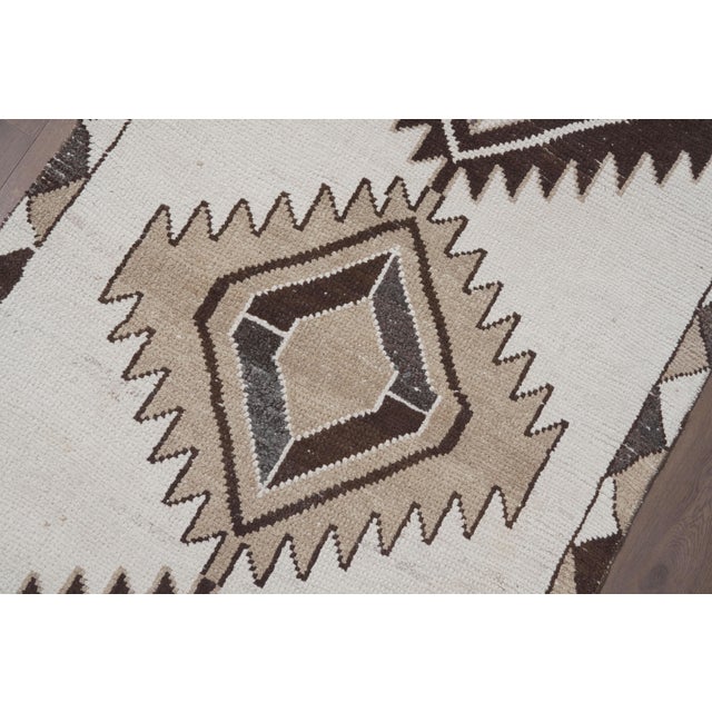 1960s 1960s Vintage Handmade Wool Kilim Runner Rug For Sale - Image 5 of 11