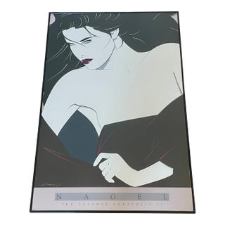Patrick Nagel Framed Serigraph 24" X 36" Playboy Portfolio II For Sale