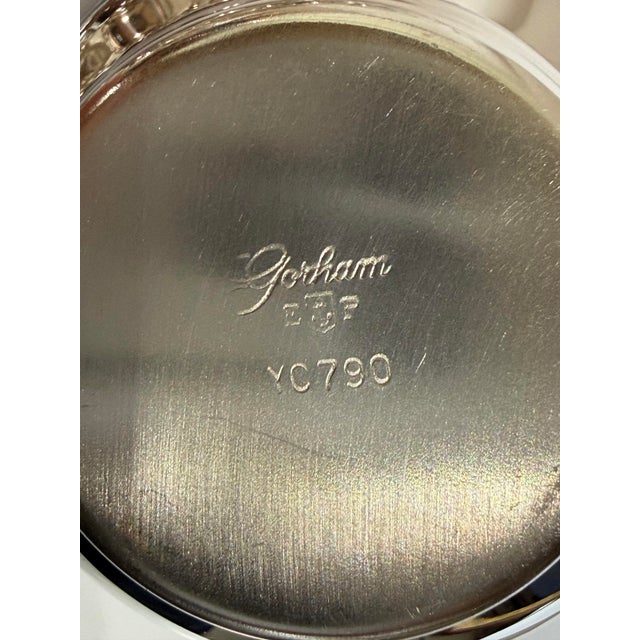 Vintage Gotham Silver Plate Punch Bowl Set With 12 Cups, Tray & Ladle – Mid-Century Entertaining Set For Sale - Image 11 of 11