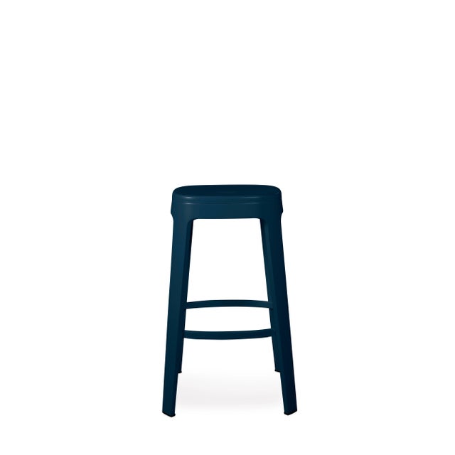 Contemporary RS Barcelona Ombra Indoor/Outdoor Bar Stool, Blue For Sale - Image 3 of 3