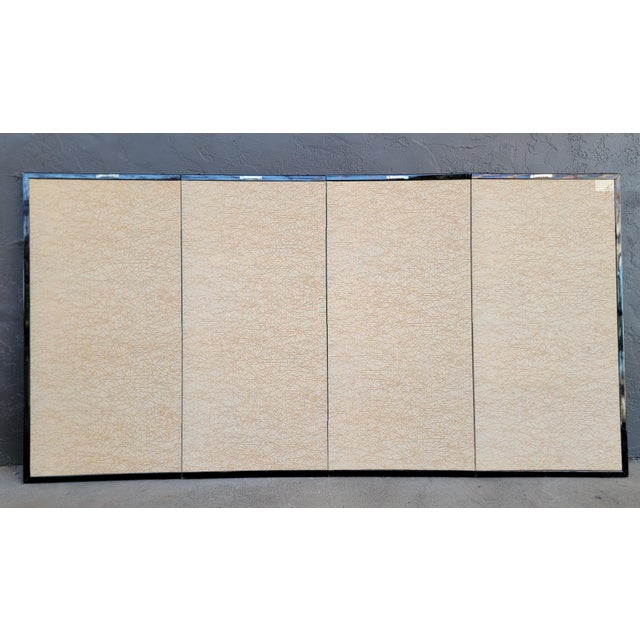 Japanese Folding Screen Flower Cart Showa Period For Sale - Image 10 of 13