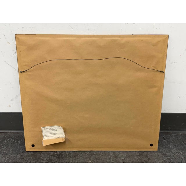 Vintage Lucien Neuquelman "Sunday in the Park" Signed Lithograph Edition 194/250 For Sale - Image 12 of 12