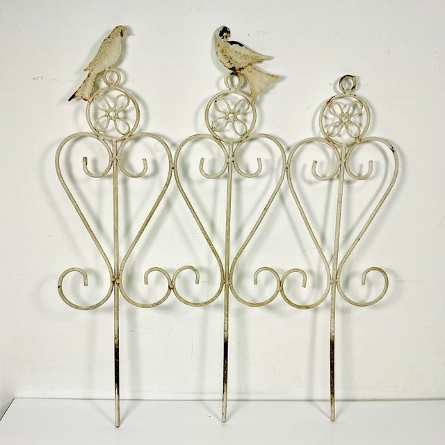 1940s Vintage Art Nouveau Boho Chic Arts & Crafts Garden Ornaments, Planter Bed Edging - Set of 4 For Sale - Image 14 of 18